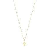 Lantisor aur 14K cu cruciulita DiAmanti PAP0300-1G14K-BO15NG14K_45cm-AS